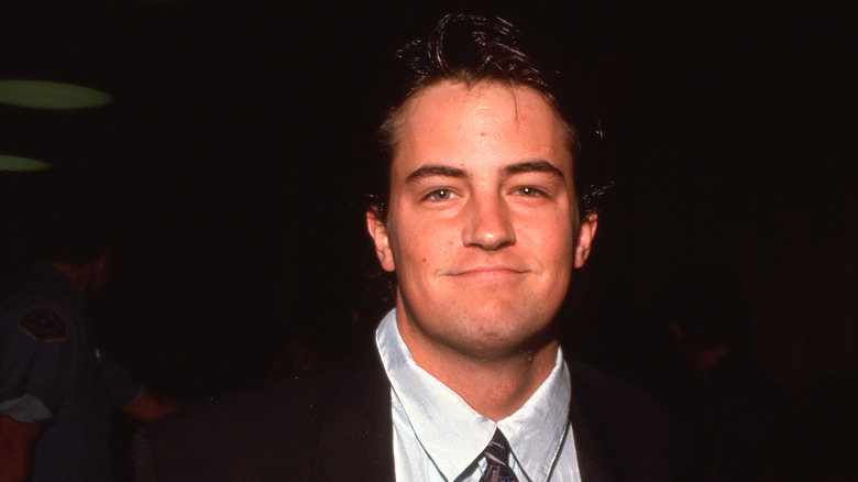 young Matthew Perry smiling