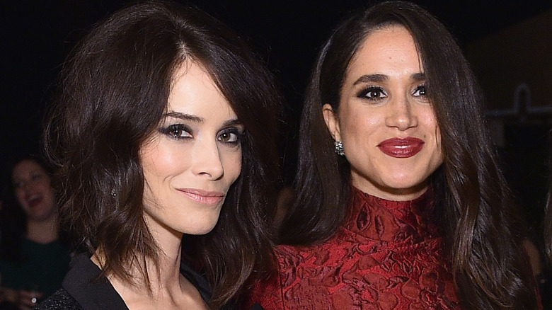 Abigail Spencer and Meghan Markle smiling