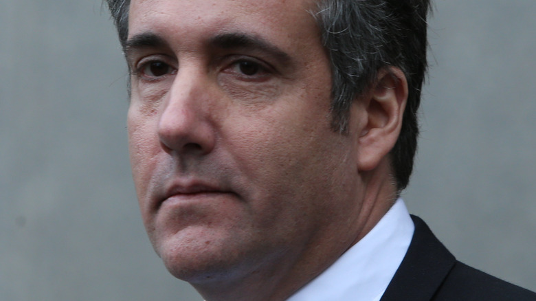 Michael Cohen staring into the distance unhappily