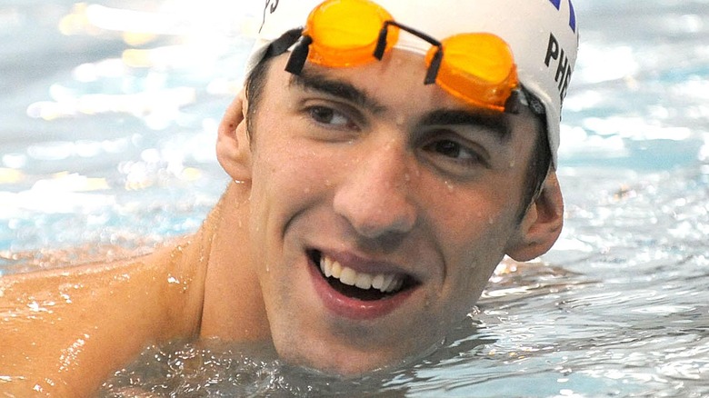 Michael Phelps smiling