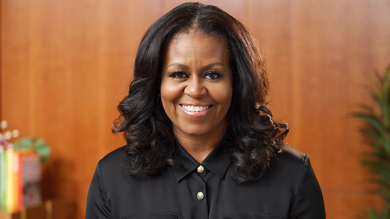 Michelle Obama smiling