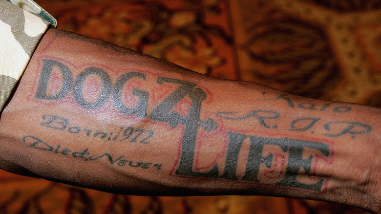 DMX's dog tattoo