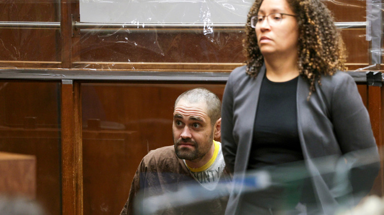 Nick Reiner appears with public defender Kimberly Greene during his arraignment in February 2026