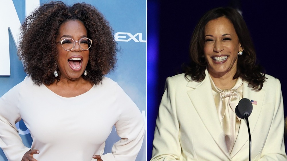 Oprah Winfrey and Kamala Harris