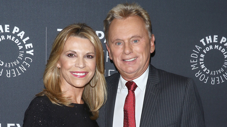 Vanna White alongside Pat Sajak