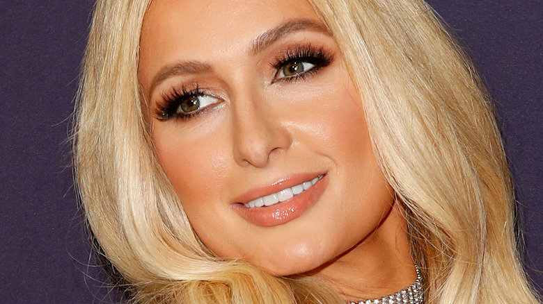 Paris Hilton smiles