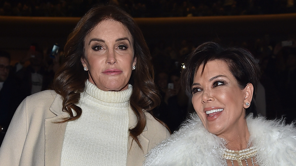 Caitlyn and Kris Jenner posing