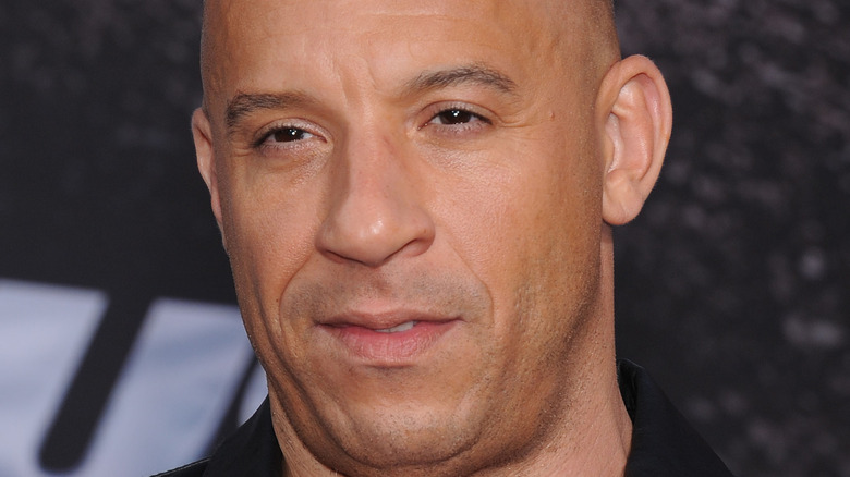 Vin Diesel posing for cameras