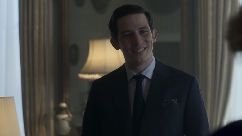 Josh O'Connor as Prince Charles in a scene from The Crown