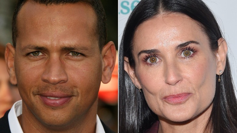 A-Rod and Demi Moore side by side