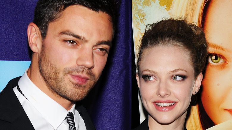 Amanda Seyfried looking at Dominic Cooper