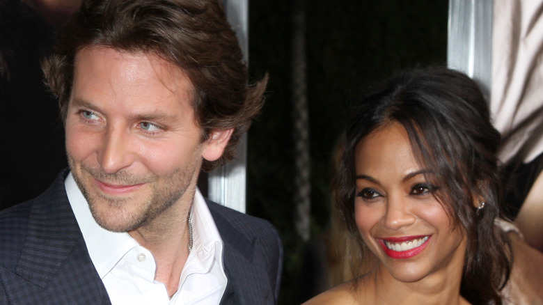 Bradley Cooper and Zoe Saldana at the "The Words" premiere 2012