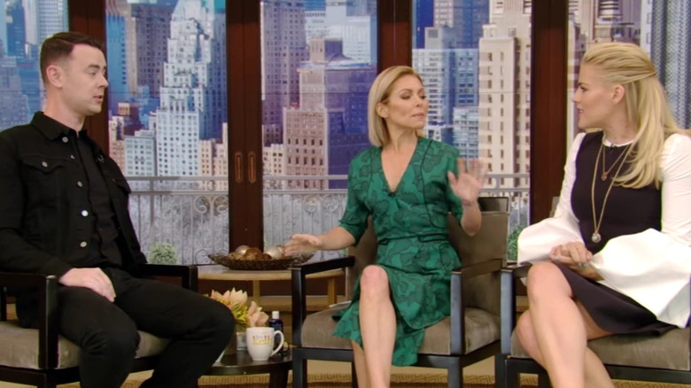 Colin Hanks, Kelly Ripa and Busy Philipps on Live with Kelly