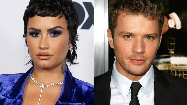 Demi Lovato red carpet Ryan Phillippe red carpet