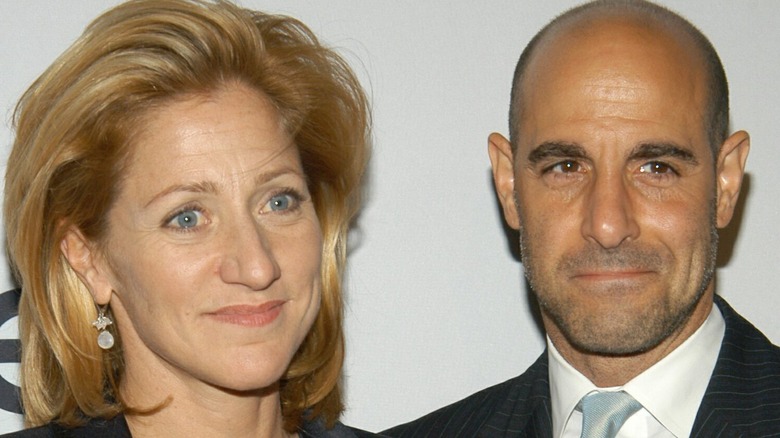 Edie Falco and Stanley Tucci