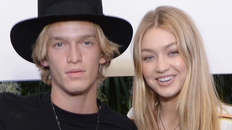 Cody Simpson and Gigi Hadid smiling