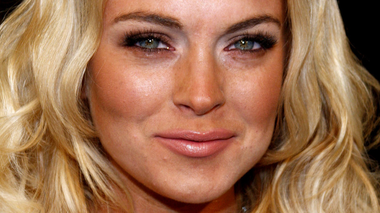 Lindsay Lohan smiling