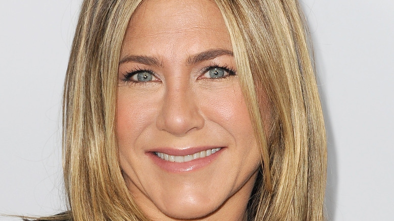 Jennifer Aniston smiling for photo