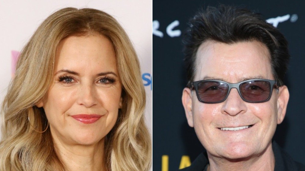 Kelly Preston and Charlie Sheen