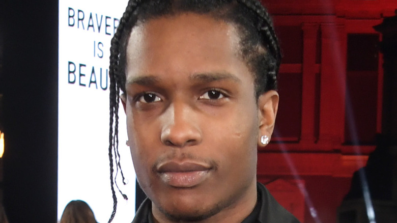 A$AP Rocky arrives at The Fashion Awards 2019
