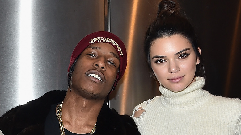 ASAP Rocky and Kendall Jenner attend Kanye West Yeezy Season 3