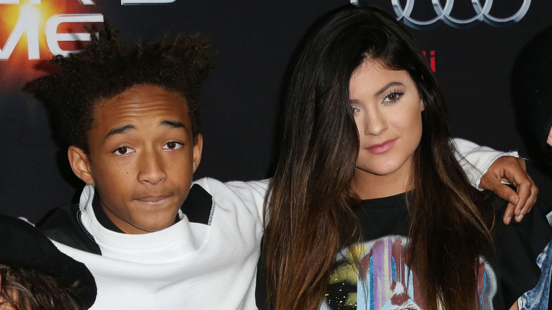 Jaden Smith and Kylie Jenner attending premiere event