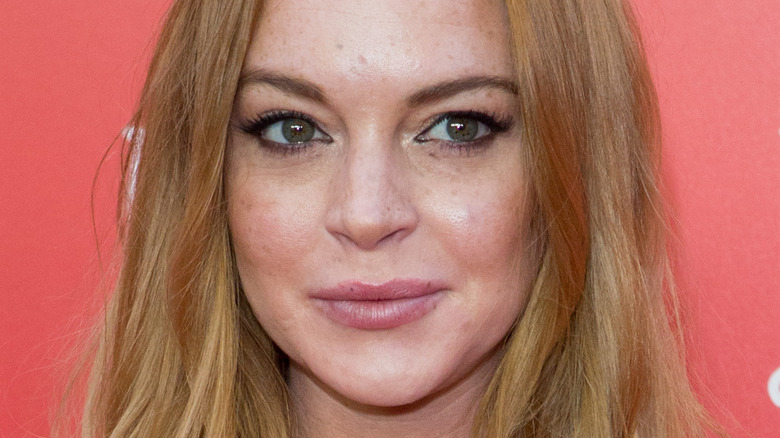 Lindsay Lohan smiling