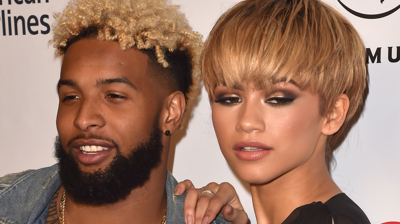 Odell Beckham Jr. poses with Zendaya 2016