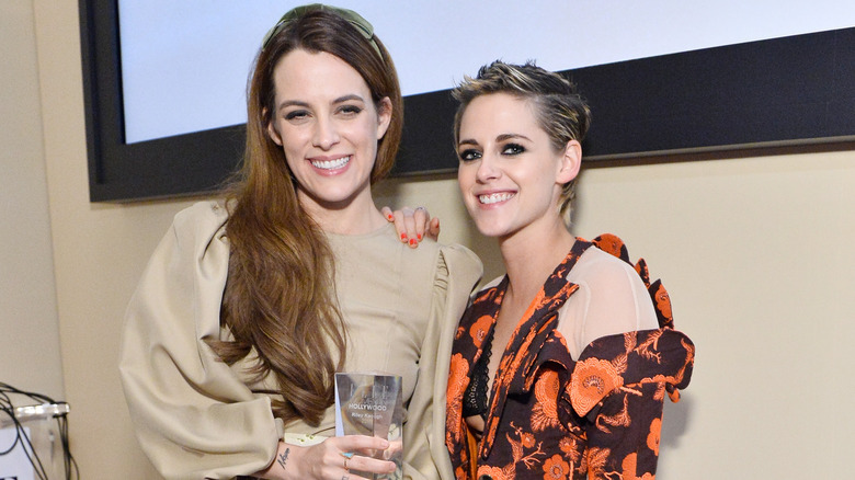 Riley Keough and Kristen Stewart in 2017