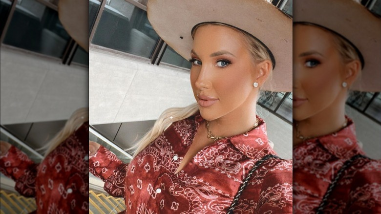 Savannah Chrisley wearing cowboy hat