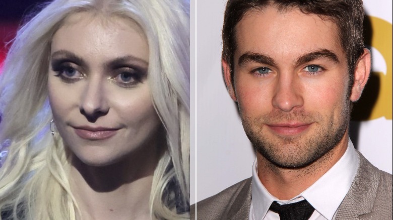 Taylor Momsen and Chace Crawford split image