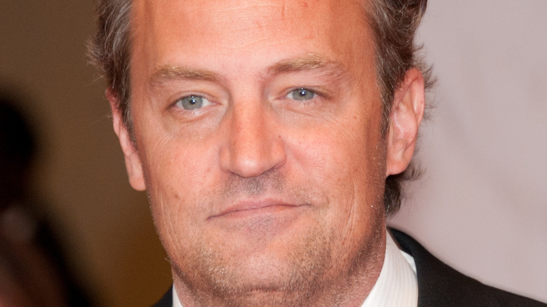 Matthew Perry smiles on the red carpet