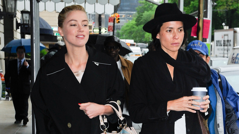 Amber Heard and Tasya Van Ree in New York City