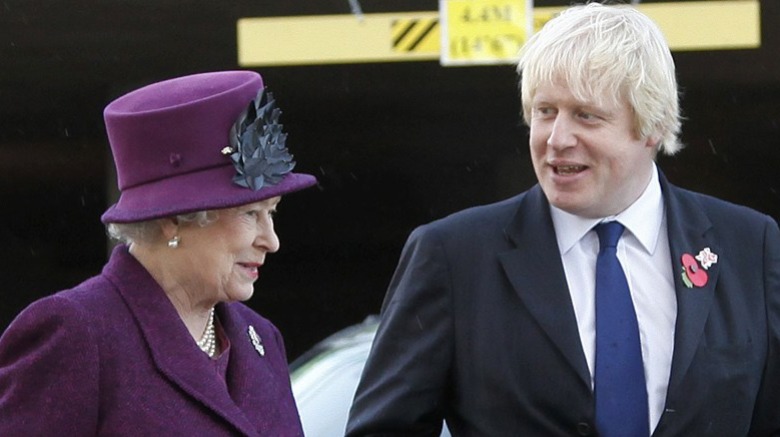 Queen Elizabeth II and Boris Johnson
