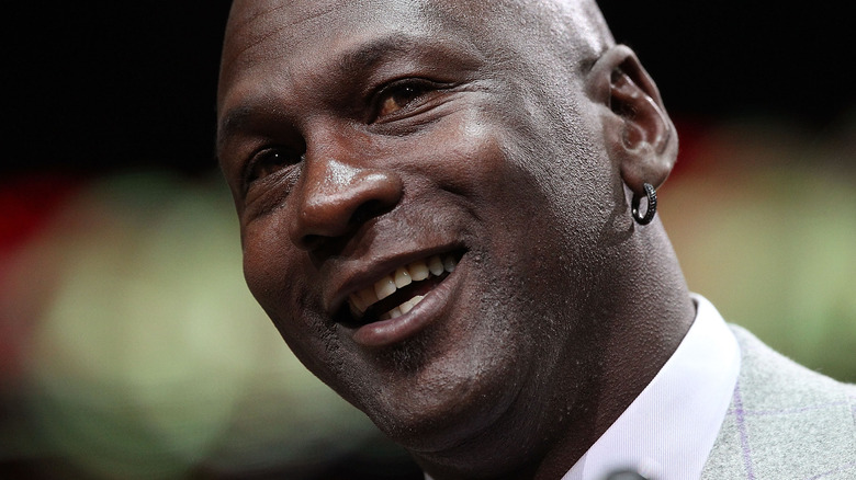 Michael Jordan smiling