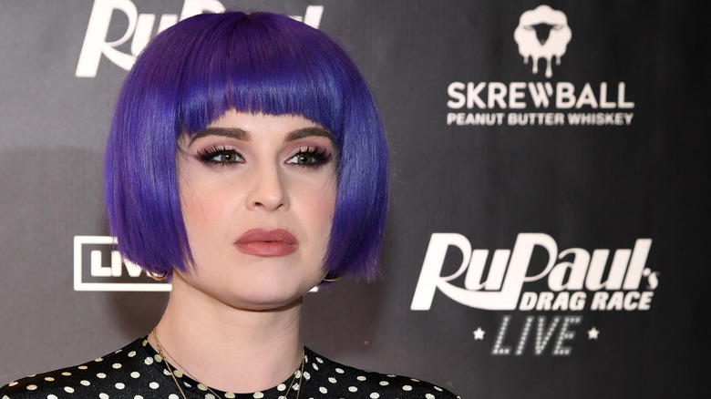 Kelly Osbourne purple bob