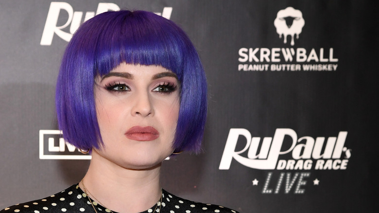 Kelly Osbourne purple bob