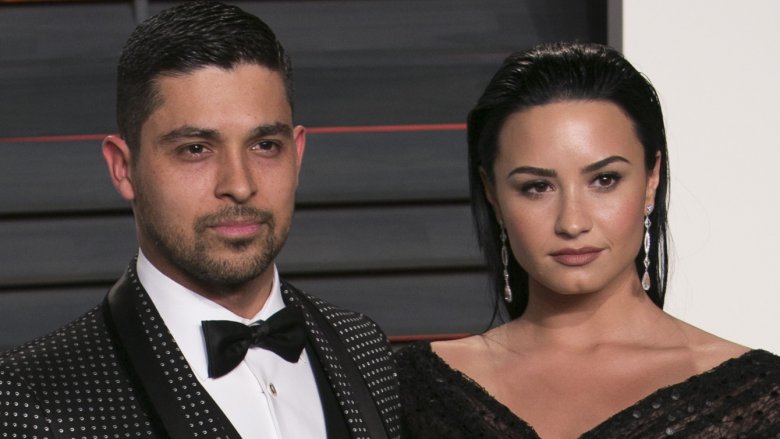 Wilmer Valderrama and Demi Lovato at the 2016 Vanity Fair Oscar party