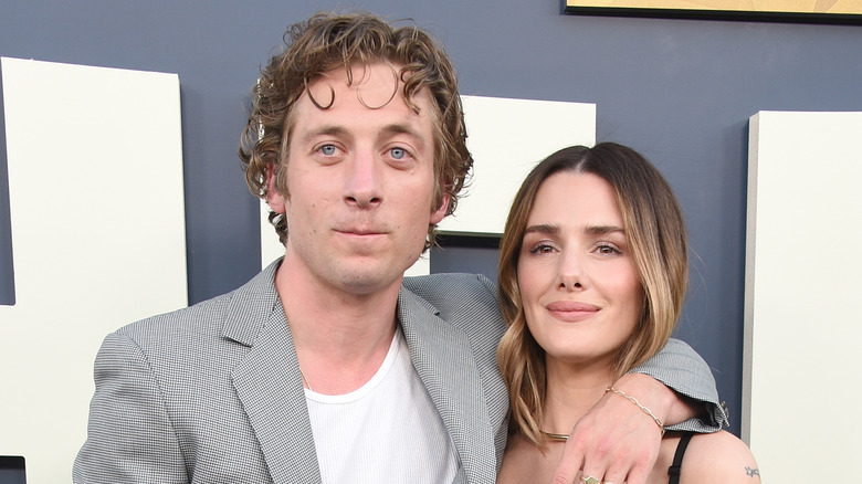 Jeremy Allen White with arm around ex-wife Addison Timlin
