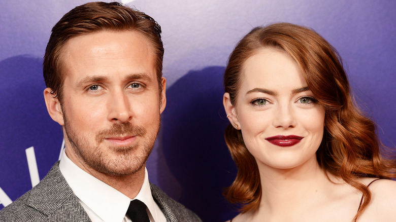 Ryan Gosling and Emma Stone smiling