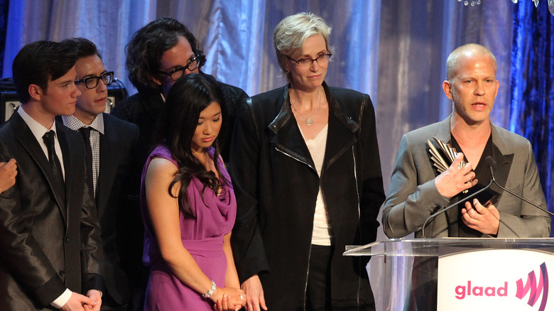 Ryan Murphy with "Glee" cast