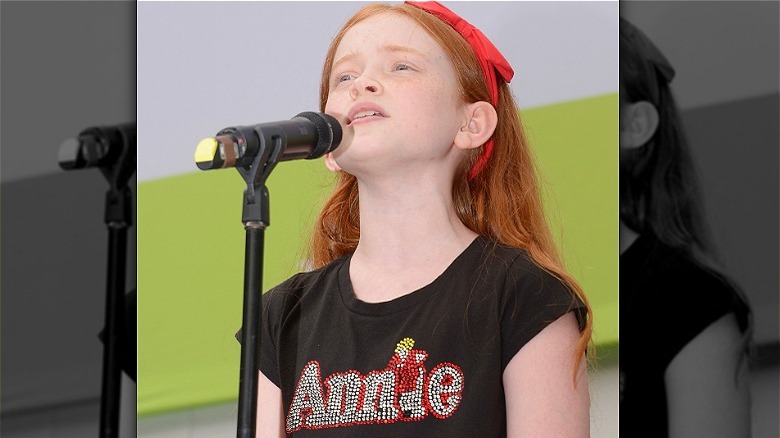 Sadie Sink playing the role of  Annie
