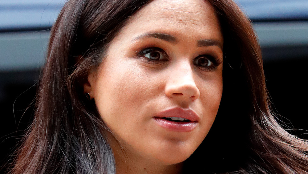 Meghan Markle staring into distance