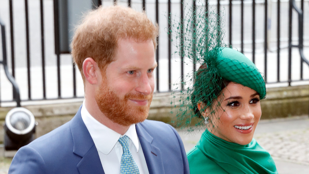 Meghan Markle and Prince Harry smiling