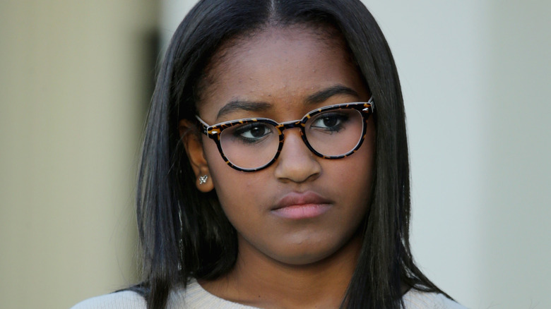 Sasha Obama at event