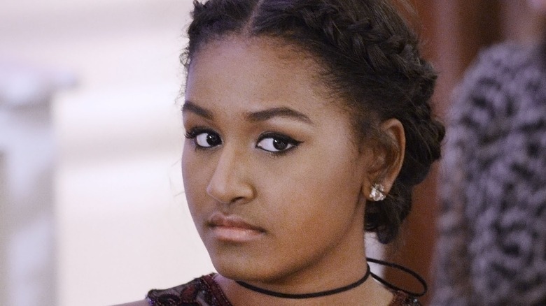 Sasha Obama at event