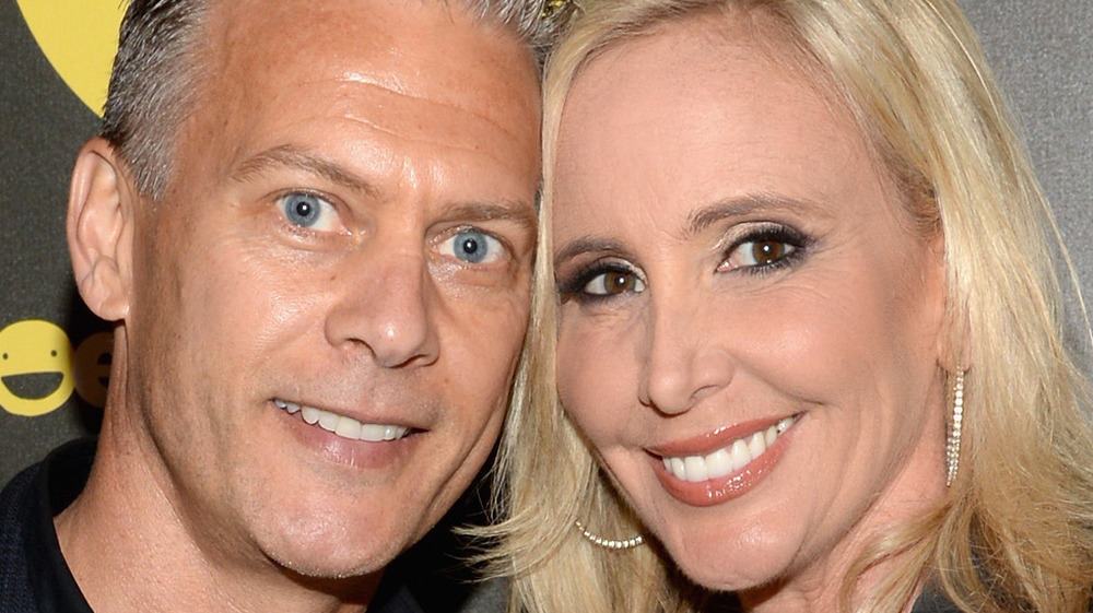 Shannon and David Beador on a red carpet