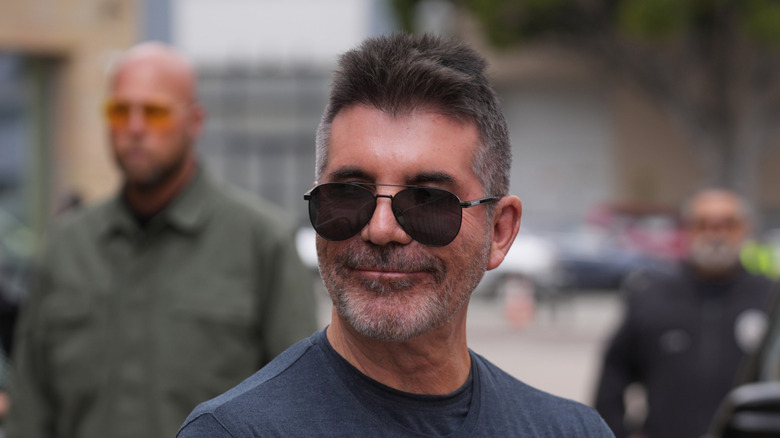 Simon Cowell wearing glasses