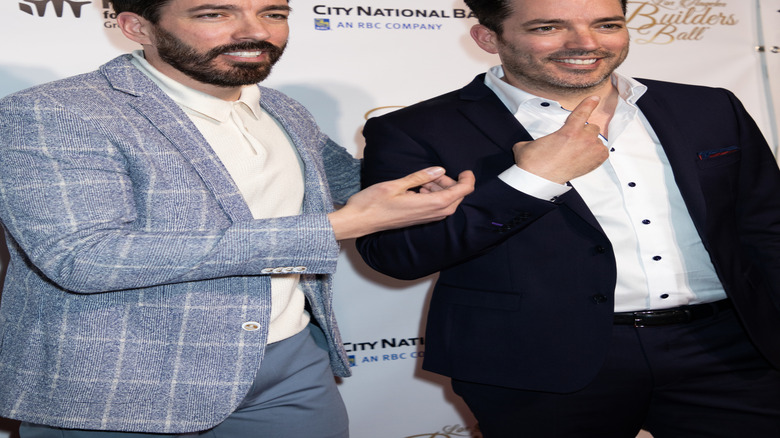 Drew and Jonathan Scott at the builders ball.