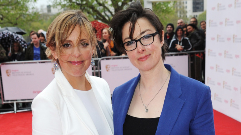 Mel Giedroyc and Sue Perkins at the BAFTA TV Awards 2013